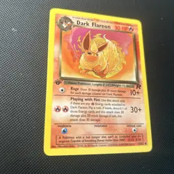 Pokemon TCG 1st Edition Dark Flareon 35/82 Team Rocket 2000 WOTC - Image 2
