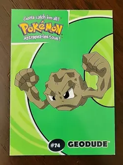 LP! #74 Geodude - Danone 35/40 - Pokemon Stadium 2000 Nintendo - Image 1