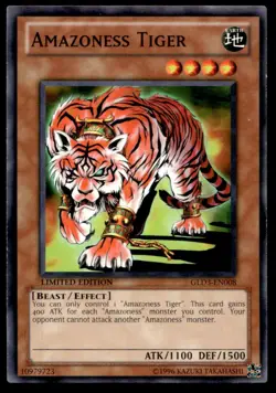Amazoness Tiger Gold Series 3 GLD3-EN008 MP YuGiOh TCG | Buy 10 Get 10 Free - Image 1