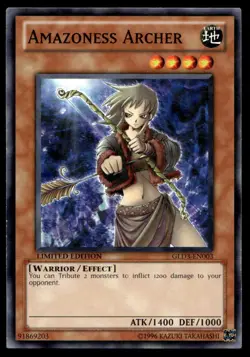 Amazoness Archer Gold Series 3 GLD3-EN003 MP YuGiOh TCG | Buy 10 Get 10 Free - Image 1