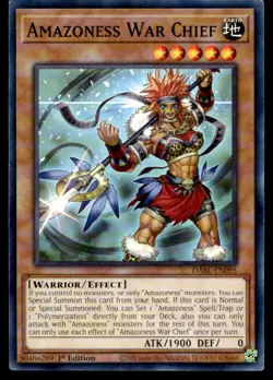 Amazoness War Chief Darkwing Blast DABL-EN095 MP YuGiOh TCG | Buy 10 Get 10 Free - Image 1