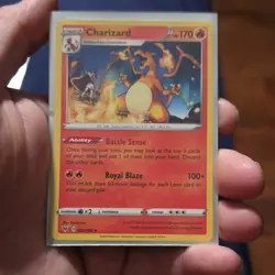 Pokemon Charizard Rare Base Set 4/102 120HP Fire Spin 100 English - Image 1