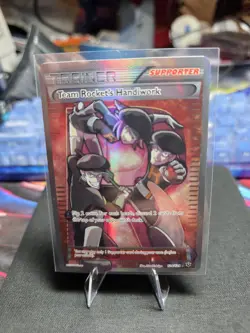 Team Rocket's Handiwork 124/124 Fates Collide Full Art Ultra Rare Holo Pokemon - Image 1