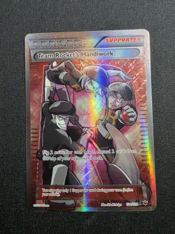 Team Rocket's Handiwork 124/124 Fates Collide Full Art Ultra Rare Holo Pokemon - Image 2