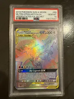 Pokemon TCG Sun & Moon Hidden Fates PSA10 - Image 1