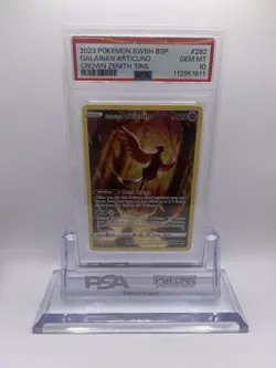 2023 Pokemon Crown Zenith Galarian Articuno Alt Art Promo SWSH282 PSA 10 GM MINT - Image 1