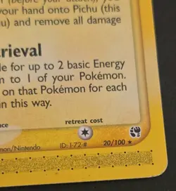 Pokemon TCG 20/100 Pichu Sandstorm Regular E-Reader - Image 5