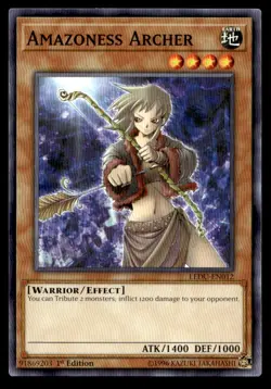 Amazoness Archer Legendary Duelists LEDU-EN012 MP YuGiOh TCG | Buy 10 Get 10 Fre - Image 1