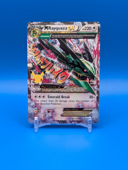 M Rayquaza EX Pokemon 2015 Roaring Skies 76/108 Celebrations Holo - Image 1