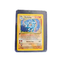 Pokemon TCG WOTC Base Set 1st Edition Holo Machamp 8/102 Holo Rare HP - Image 1