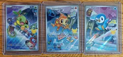 Pokemon TCG First Partner Illustration Collection Series 1 Gen 4 Sinnoh Starters - Image 1