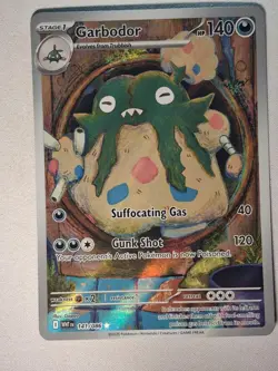 Garbodor 141/086 Illustration Rare White Flare Pokemon Near Mint - Image 1