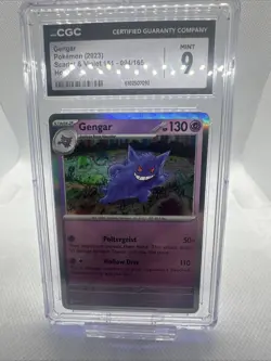 Gengar CGC 9 Holo Scarlet & Violet 151 2023 Pokemon Gengar 094/165 CGC 9 MINT - Image 1