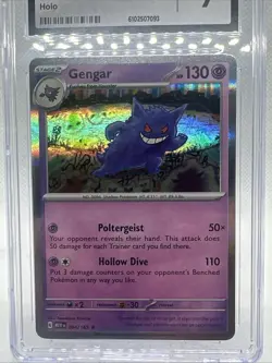 Gengar CGC 9 Holo Scarlet & Violet 151 2023 Pokemon Gengar 094/165 CGC 9 MINT - Image 3