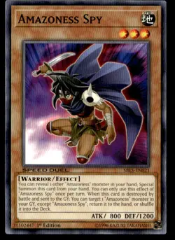 Amazoness Spy Speed Duel: Arena of Lost Souls SBLS-EN021 MP YuGiOh TCG | Buy 10 - Image 1