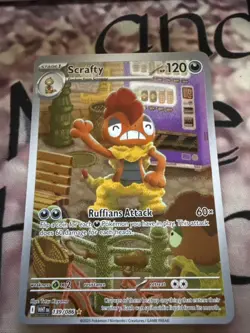 Pokemon Scrafty 139/086 Sv: White Flare Illustration Rare Full Art Holo 120 HP - Image 1