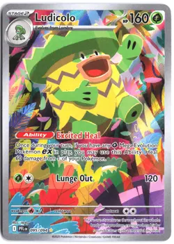 Ludicolo 095/094 Illustration Rare Phantasmal Flames Pokemon - Image 1