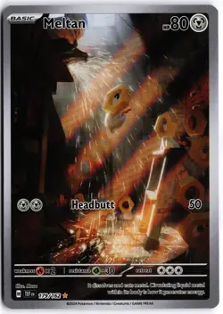 Meltan 179/162 Illustration Rare Temporal Forces Pokemon NM - Image 1