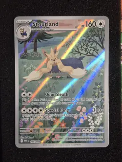 Pokemon TCG - Stoutland (IR) - 156/086 - S&V - White Flare - Near Mint - Image 1