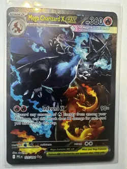 Mega Charizard X EX 125/094 Evolutions Full Art Holo EX Rare HP 360 90x - Image 1