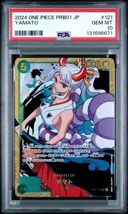 2024 ONE PIECE JAPANESE PRB01-PREMIUM BOOSTER #121 YAMATO PSA 10 - Image 1