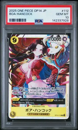 2025 ONE PIECE JAPANESE OP14-THE AZURE SEA'S SEVEN #112 BOA HANCOCK PSA 10 - Image 1