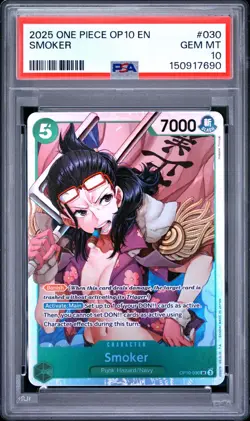 2025 ONE PIECE OP10-ROYAL BLOOD 030 SMOKER PSA 10 - Image 1