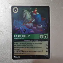 Disney Lorcana Prince Phillip Vanquisher of Foes 73/204 Foil Rare Fabled - Image 1