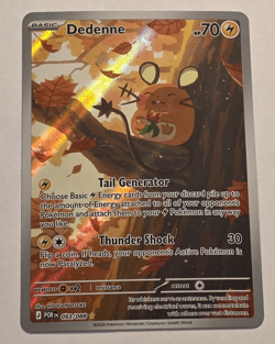 Dedenne 093/088 Illustration Rare Full Art Pokemon Card Perfect Order English - Image 1