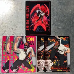 Union Arena Chainsaw Man Action Point Cards 5 Card Set Ultra Rare Japanese - Image 1