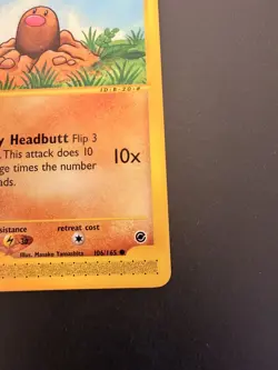 Diglett 106/165 Expedition Base Set Near Mint Pokemon Card Vintage e-Reader NM - Image 5