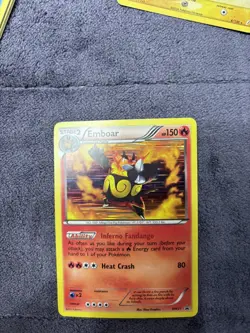 Emboar BW21 Black & White Black Star Promo Holo Pokemon Card NM - Image 3