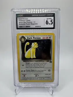 Pokemon TCG Dark Persian Wizards Black Star Promo Card 17 Holo - Image 1