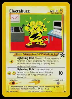 Pokemon Card - Electabuzz Wizards Black Star Promos 46 Promo - Image 1