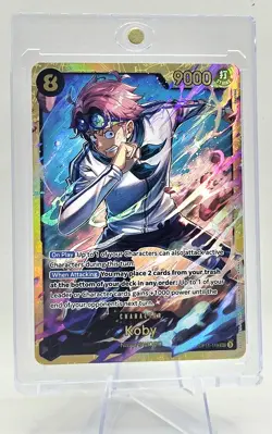 Koby OP11-119 SEC A Fist of Divine Speed One Piece CCG English NM Foil Card - Image 1