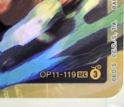 Koby OP11-119 SEC A Fist of Divine Speed One Piece CCG English NM Foil Card - Image 2