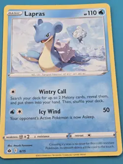 Lapras 6/15 - McDonalds 2022 Promo Pokemon Card VG - Image 1