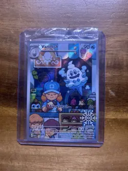 Pokemon Vanillish Holiday Snowflake Stamp SEALED PROMO Card 190/182 Pokemon Card - Image 1