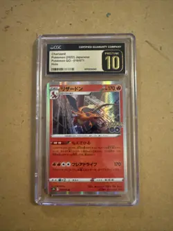 Pokemon TCG Charizard Card Japanese Version, 010/071, Pokemon Go Pristine 10 - Image 1