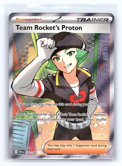 Team Rocket's Proton 227/182 Ultra Rare Destined Rivals Pokemon Near Mint - Image 1