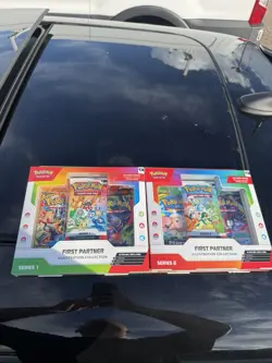 Pokemon TCG First Partner Illustration Collection Series 1 & 2 Sealed Boxes (2) - Image 1