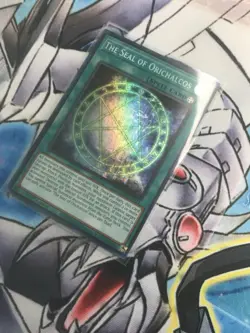 YuGiOh NM! The Seal of Orichalcos MAMA-EN111 1st Edition Pharaoh's Rare - Image 1