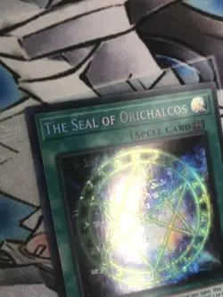 YuGiOh NM! The Seal of Orichalcos MAMA-EN111 1st Edition Pharaoh's Rare - Image 3