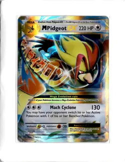 Pokemon TCG M Pidgeot EX Ultra Rare XY Evolutions 65/108 - Image 1