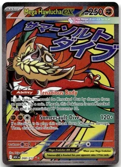 Mega Hawlucha ex 268/217 Mega Attack Rare Ascended Heroes Near Mint - Image 1