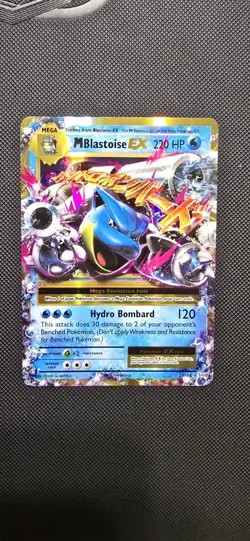 Pokemon TCG M Blastoise EX 22/108 Evolutions Mega Full Art Holo Eng 220 HP - Image 1
