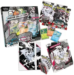 Pokemon White Flare Binder Collection & Unova Poster Delivery Not Sealed Product - Image 1