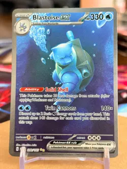 Pokemon TCG Blastoise EX SIR 200/165 Scarlet & Violet 151 - Image 1