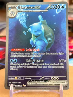 Pokemon TCG Blastoise EX SIR 200/165 Scarlet & Violet 151 - Image 3