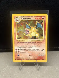 1999 Pokemon Base Set Unlimited Charizard 4/102 Holo Rare NM - Image 1